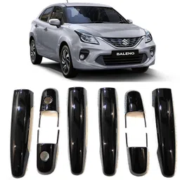 lamkoti Car Black door handle cover for Bale-no Car Grab Handle Cover-picture-22