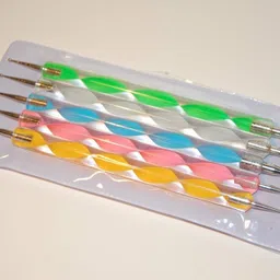 arham Double Ended Stainless Steel Ball Shape Tool Set Also use for Nail Art, Clay , Pottery , Ceramic - 5 Pieces image 5