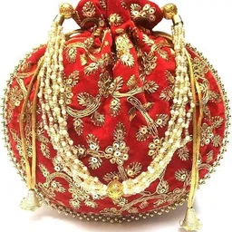 Girls Red Potli-image-2
