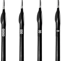 washify 4 Pieces Fine Detail Paint Brush Set, Professional Thin Paint Brushes-picture-11