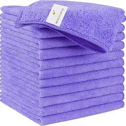 showstopper Purple 250GSM (30X30) Cars, Lint Free, Scratch-Free, Highly Absorbent, Reusable Dry Microfiber Cleaning Cloth-picture-28