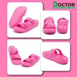 doctor health super soft Newly Launch Stylish | Cushioned | Comfortable | Breathable | Adjustable Strap Women Flip Flops image 3