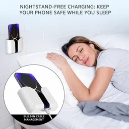 plankuniverse 4 Pcs Multi-Utility Wall Mounted Mobile Holder Stand Orange Mobile Holder image 5