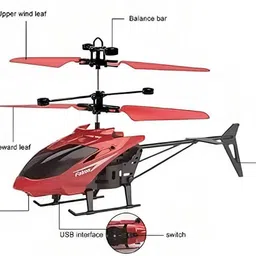 august Remote Control Helicopter Toy Hand Sensor Infrared Induction for Boys Kids image 3
