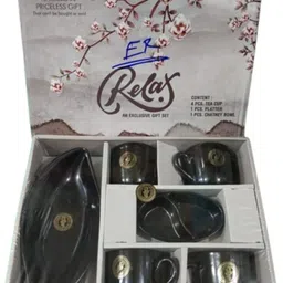 barkati Melamine, Bone China 4-Cup, 1-Saucer, 1-Platter-picture-16