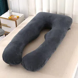 zoxab Microfibre Pregnancy Pillow Pack of 1 Solid luxury u shape image 3