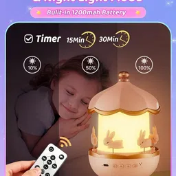 shaguntm Rabbits Night Light Projector Night Lamp image 2