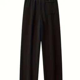 dockstreet Men Solid Black Track Pants image 2
