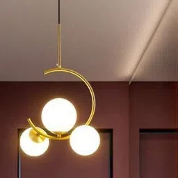 online generation 1 LAMP DOOM GLASS GOLD FINISH Hanging Light (Bulb Not Included) Ceiling Lamp Chandelier Ceiling Lamp-picture-25