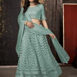 legcayethnic Embroidered Semi Stitched Lehenga Choli image 3