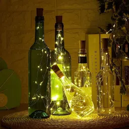 gharsaaz 20 LEDs 2 m Yellow Steady String Rice Lights image 3