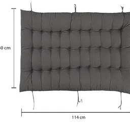 daddy cool Rocking Chair Cushion Polyester Fibre Solid Chair Pad Pack of 1 image 2