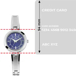 Titan Midnight Blue Dial Silver Metal Strap Analog Watch - For Women NE1607SL01,NT2598SM03,2598SM03 image 4