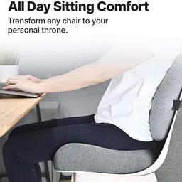 cloudbliss Memory Foam Orthopaedic Pillow Pack of 1 Solid Orthopedic Backrest Cushion for Lumbar & Posture Support image 4