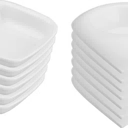 neena crockeries Plastic Sauce Bowl Acrylic PVC Free Unbreakable Food Grade Semi Square and Triangle Deep-picture-46