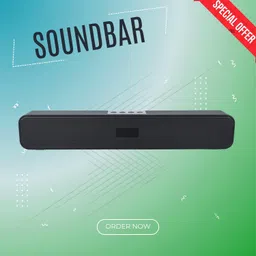 Clairbell 20W Bluetooth Soundbar with 4 Hours Wireless PlayTime Bluetooth Speakers2G87 20 W Bluetooth Soundbar-picture-27