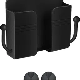 OIVO INDIA Wall Charger Phone Universal Hanging Stand Bracket & Organizer(Black, Pack of 1) Mobile Holder-image-32