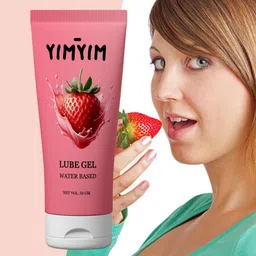 yim yim Strawberry Lubricant Gel – Natural Moisture, Sweet Fragrance & Glide Lubricant image 1