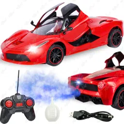 toyco Rechargeable Super Car with SMOKE Function, Openable Doors & Lights-picture-22