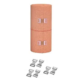 rare oceans ELASTIC CREPE BANDAGE 10CM x 4MTR(STRETCHED LENGTH) - WITH 6 PICS WHITE CLIPS Crepe Bandage-picture-19