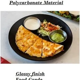 kanha Small Round 6 Pieces Unbreakable Plastic Microwave Safe Snacks Plates (20 cm) Half Plate image 3