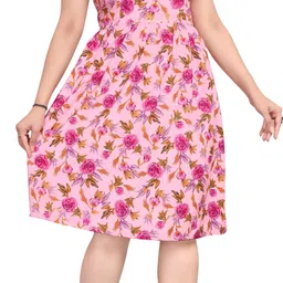 varudi Women A-line Black Knee Length Dress-picture-22