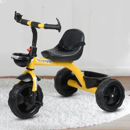 duggi muggi Sturdy tricycle with storage basket,Rubber Tyre,Comfort Seat with Seat Belt BST01 Tricycle for 1-5 Year Kids Tricycle-picture-22