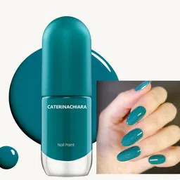caterinachiara Quick Drying Glossy Finish Long Lasting nail paint deep sea green-picture-19