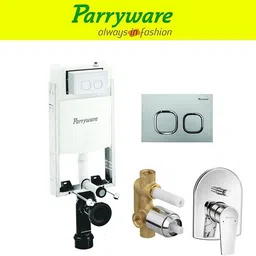 parryware Half Frame Concealed Cistern, with divater body upper Praseo set of 1 pic 205 Dual Flush Tank-picture-39