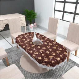 zitin PVC 6 Seater Floral, Printed Table Cover image 2