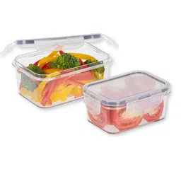 steelo (Set of 2) 500 ml Rectangular Container image 2