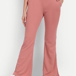 next one Women Flared Pink Polyester Trousers-picture-20