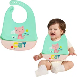 funblast Reusable Baby Bib with Adjustable Strap, Silicone Bibs for Feeding & Weaning-picture-21