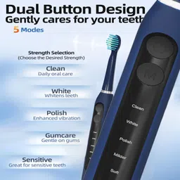US1984 Rechargeable Sonic Smart Adult Toothbrush 5 Modes 3 Brush Heads 30 Days backup Electric Toothbrush image 4