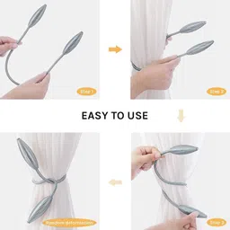 inovera Grey Curtain Hooks Metal image 4