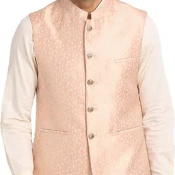 turtle Self Design Men Waistcoat image 1