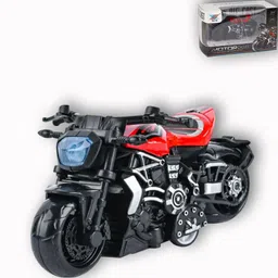 Metal Toy Bike with Smooth Pull Back and Realistic Look-image-77