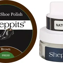 Sheppits Premium Wax Leather Shoe Polish (Brown) & Leather Shoe Cream (Natural) Shoe Care Kit-picture-18