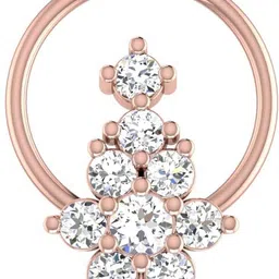 avsar Ishanvi 18kt Diamond Rose Gold Nose Wire-picture-31
