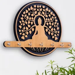 hs designing dreams Wooden Key Holder For Wall Decor And Key Organizer For Home Wood Key Holder image 3