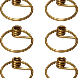 EAC Pure Brass Niranjan Kadi, Wick Holder for Diya and Oil Lamps Thiri Stand Brass (Pack of 6) Table Diya-picture-21