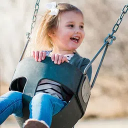 hop n play Bucket Toddler Swing with 60" Chains & Carabiners | Heavy-Duty & Pre-Assembled image 2