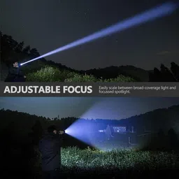 dazzel flex M376 (ZOOMABLE METAL LED )5 Modes Flashlight, Super Bright 150W Light Torch image 3