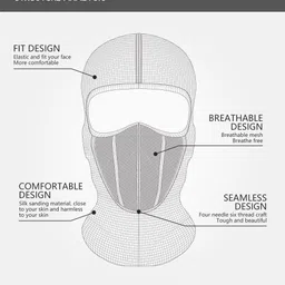 aksmit Black, Blue Helmet Skull Cap for Men & Women image 3