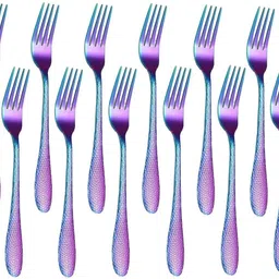 Nw1_Rainbow Small Appetizer Forks, Mini Cutlery Fork Stainless Steel Fruit Fork Set-image-54