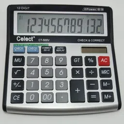 celect CT- 500V 12 Digit Calculator with Large Display and Sturdy Design for Office BasicCalculator-picture-17