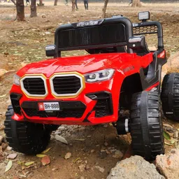 kawaii kids BMW 12V Kids Battery Rideon Jeep Age 1-5, Bluetooth , Music, Big Wheels Outdoors Jeep Battery Operated Ride On-picture-27