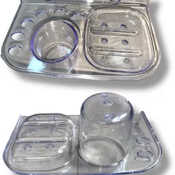 mei Transparent Single Soap and Shampoo Tray Acrylic Wall Shelf-picture-40