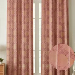 drape and decor 213.36 cm (7 ft) Door Velvet Room Darkening Curtain (Pack Of 2)-picture-48