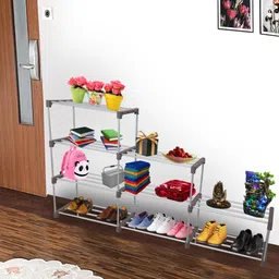 flipkart perfect homes studio Metal Open Book Shelf image 2